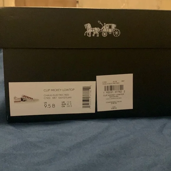 Coach Mickey Mouse Low Top brand new NEVER WORN! - Picture 5 of 5